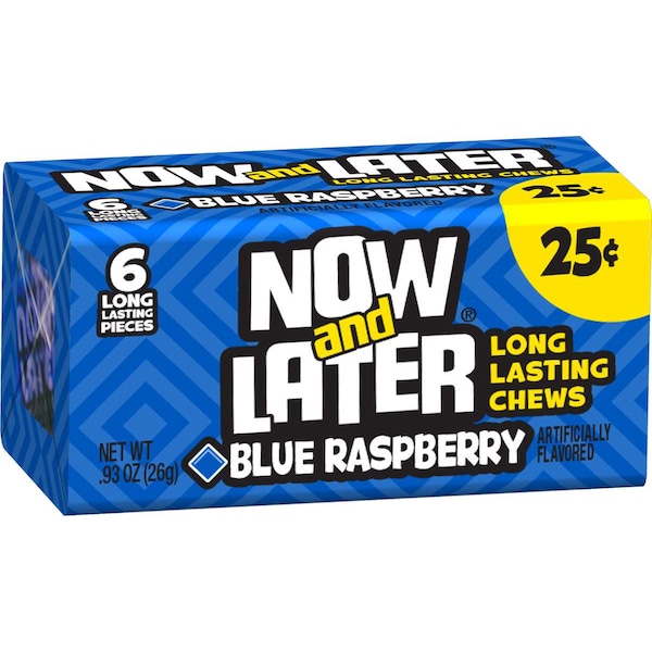 Now & Later Now & Later Blue Raspberry Chews 6 Piece .93 oz., PK12 52104 - main